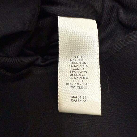 Eliza J Dress Womens 6 Black White Bell Sleeve Ruffled Mini Feminine Romantic - Picture 12 of 14